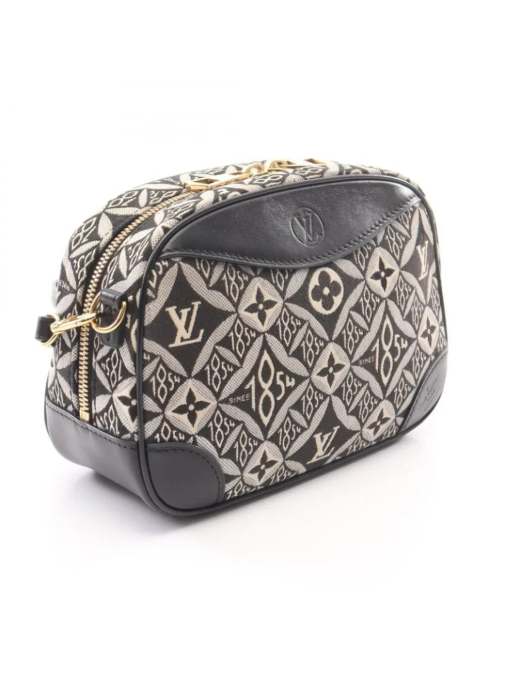 Louis Vuitton canvas heavily